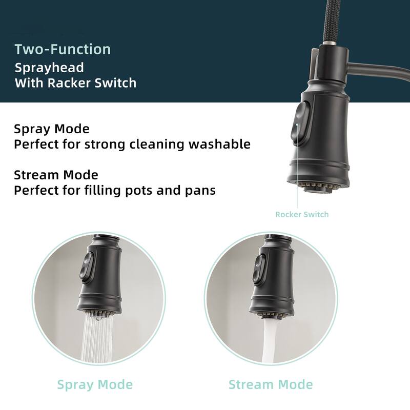 Topcraft Touchless Single Handle Pulldown Sprayer Kitchen Faucet
