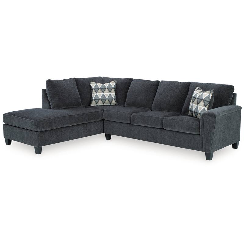 Signature Design by Ashley Abinger 2-Piece Sectional with Chaise - 116"W x 91"D x 39"H