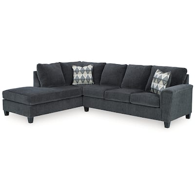 Signature Design by Ashley Abinger 2-Piece Sectional with Chaise - 116"W x 91"D x 39"H