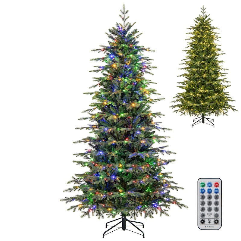 Gymax 6/7.5/9 FT Christmas Tree w/714/1162/1770 Branch Tips
