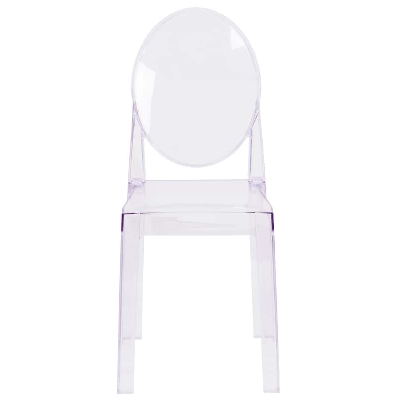 Chair with Oval Back in Transparent Crystal - Wedding Chairs