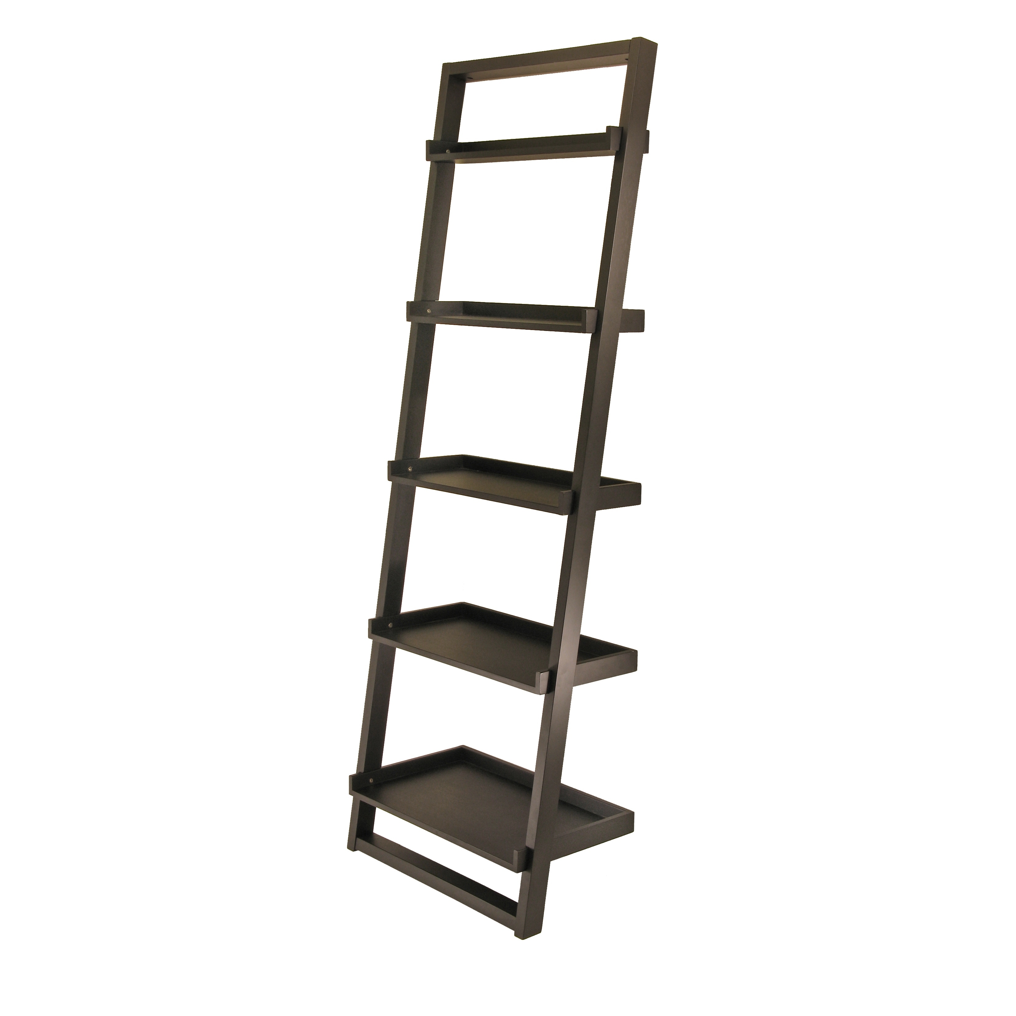Black store leaning shelf