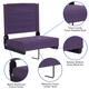 2 Pack 500 lb. Rated Lightweight Stadium Chair-Handle-Padded Seat