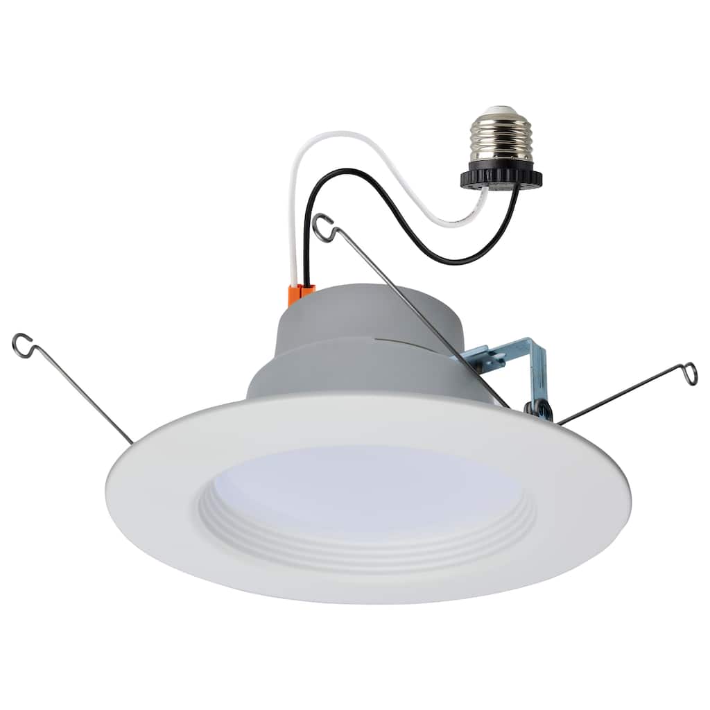 LED Retrofit Downlight 7/10/13 Wattage CCT and Lumens Selectable 120 Volt Round White Finish