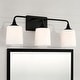 preview thumbnail 11 of 11, Presley 3-light Bath/ Vanity Fixture w/ Soft White Glass