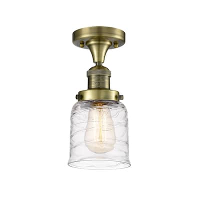 Innovations Lighting Bell - 1 Light 5" Semi-Flush Mount
