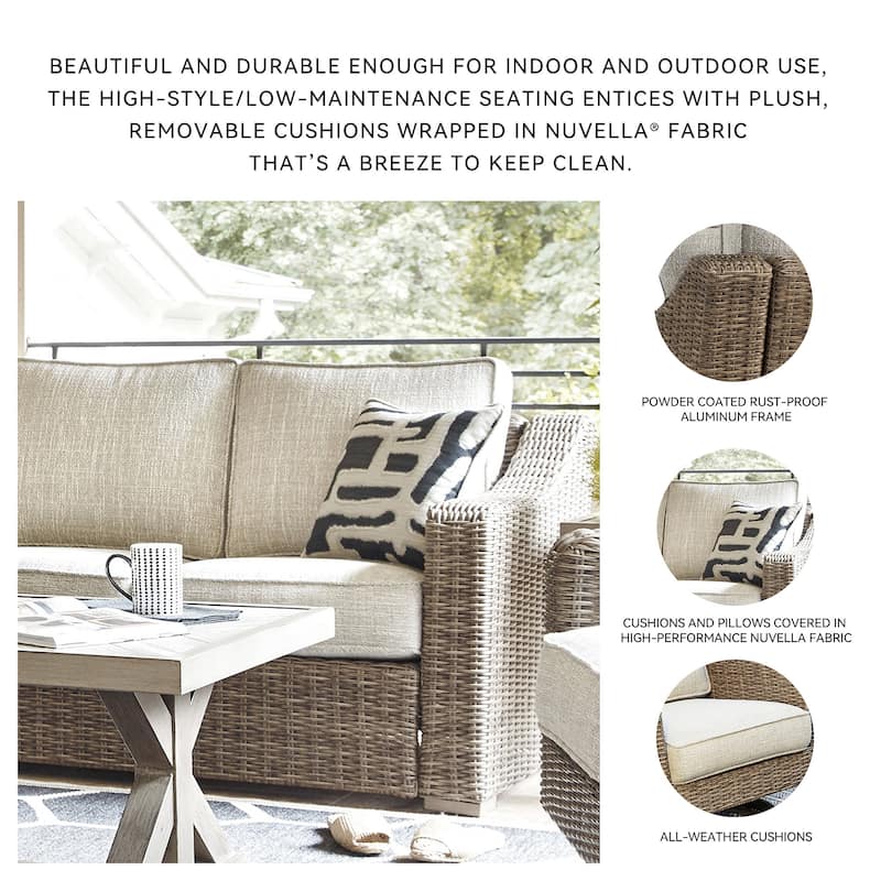 Beachcroft Outdoor Left and Right Arm Facing Loveseats