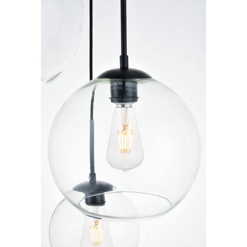Clear Glass 3-light Pendant