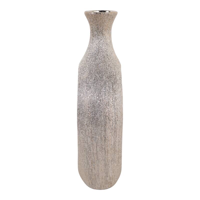 Modern Oval Ceramic Table Vase Cut-Out Design