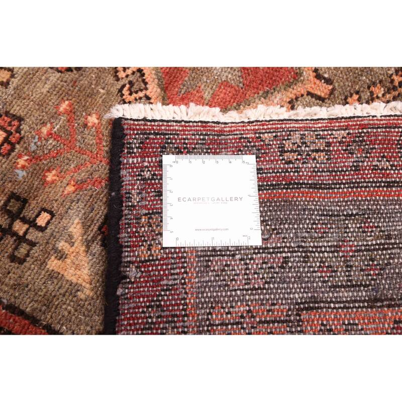 ECARPETGALLERY Hand-knotted Antalya Vintage Dark Copper Wool Rug - 3'6 x 9'1