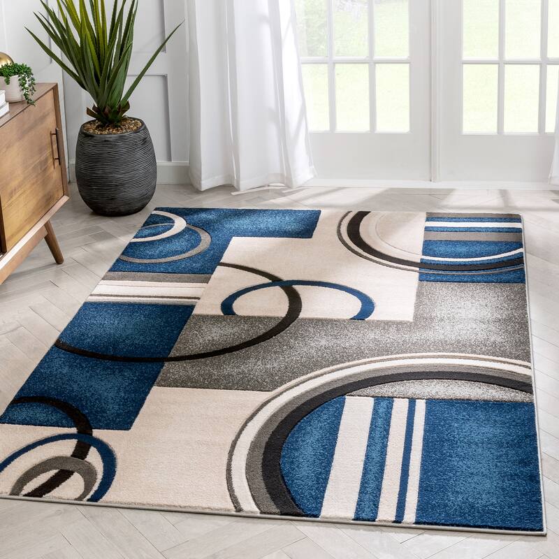 Well Woven Good Vibes Belle Abstract Mid Century Modern Area Rug