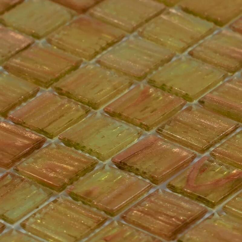 Apollo tile 12" x 12" Celestial Glossy Tortilla Brown Glass Tile (20 sq ft/case) - 20 Pack