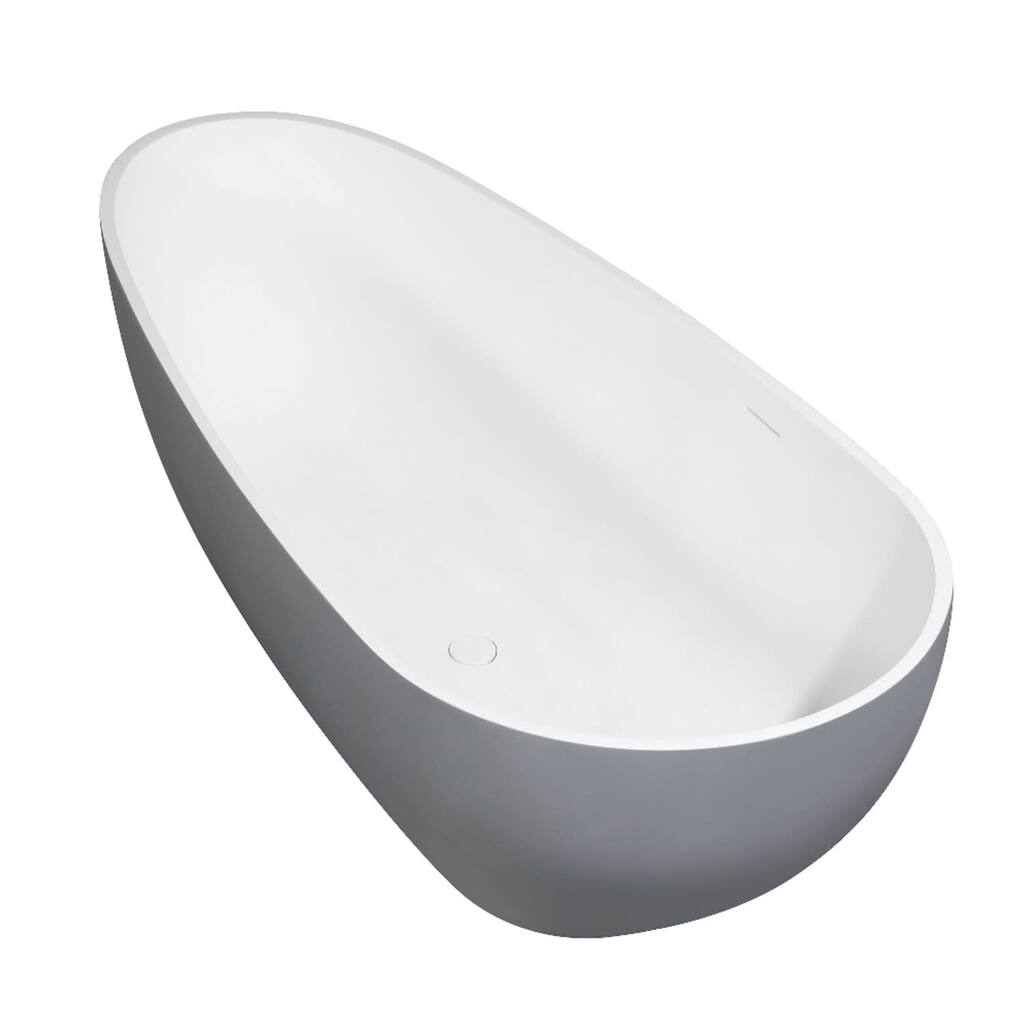 Kingston Brass VRTOV713422WG Arcticstone 72" Free Standing Solid