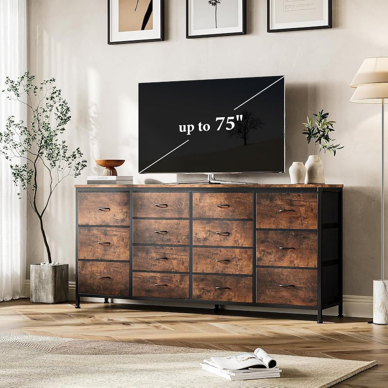 63" W Dresser Tv Stand for 65 70 75 Inch Tv