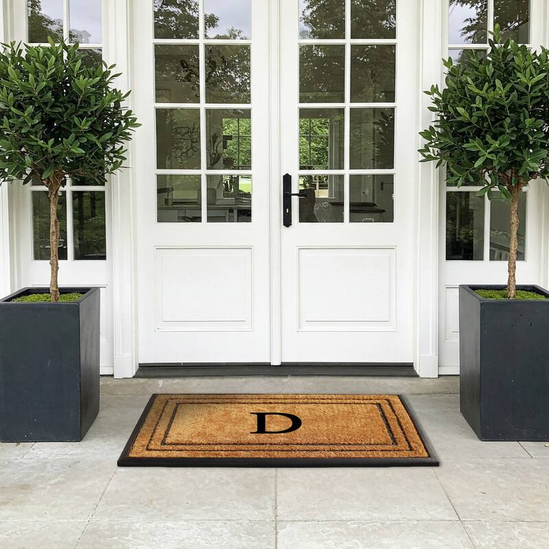 A1HC Natural Coir & Rubber Door Mat, Heavy Duty, Dirt Trapping, Long-Lasting Entrance Doormats,Thick & Durable Outdoor Entry Mat
