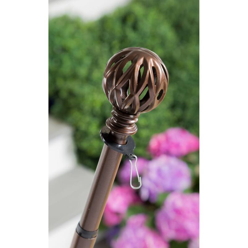 Diamond Cut Ball Interchangeable Finial, Bronze