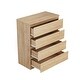 preview thumbnail 14 of 20, 4-Drawer Vanity Desk, Handleless Design, Suitable for Bedroom and Living Room