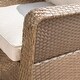 preview thumbnail 5 of 11, Alhambra Wicker 5-piece Outdoor Club Chairs and Firepit Set by Christopher Knight Home