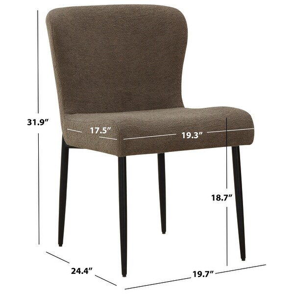 SAFAVIEH Couture Katlynn Boucle And Metal Legs Dining Chair