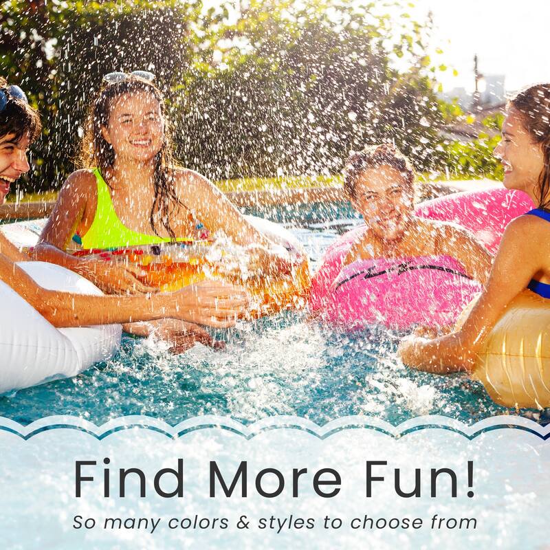 Patriotic Stars and Stripes Inflatable Swimming Pool Float - 72" - Red and White