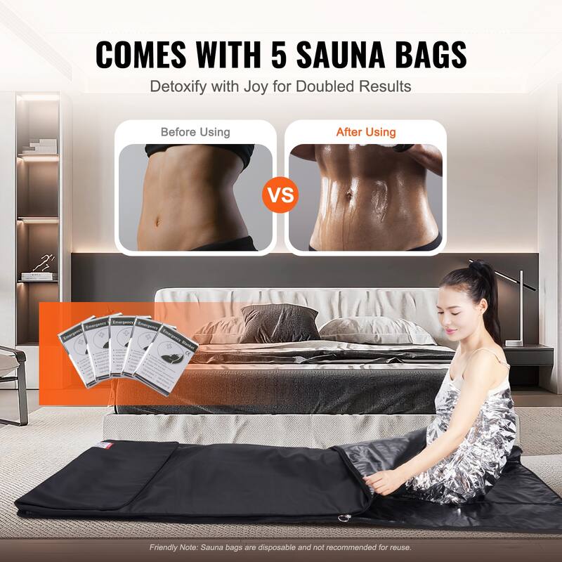 Sauna Blanket for Detoxification Therapy Stones & Carbon Fiber Heating