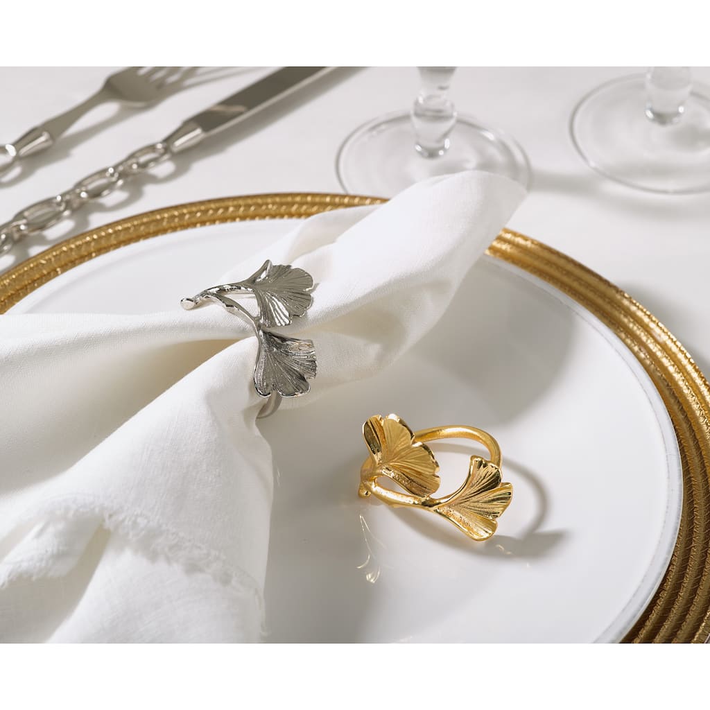 Ginko Design Napkin Ring Ginko Napkin Ring (Set of 4)