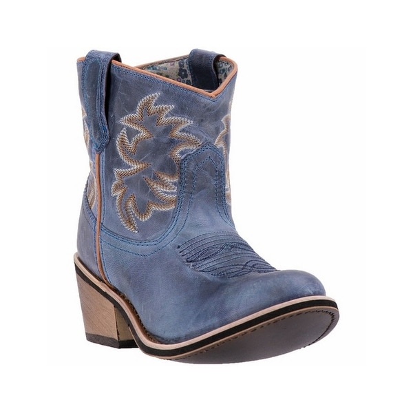 Laredo Western Boots Womens Sapphyre Leather Cowboy Navy