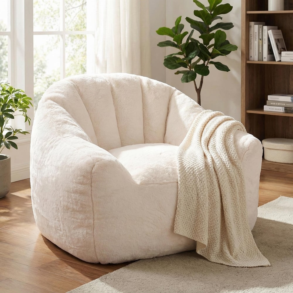 Homy Casa Soft Bean Bag Sofa Chair for Living Room Comfort