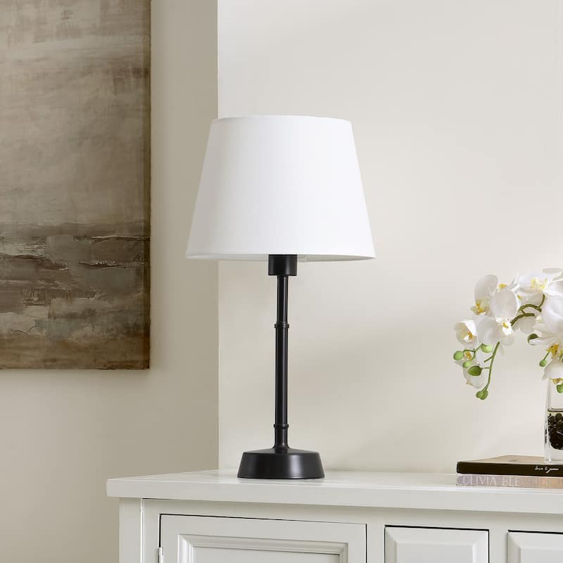 SAFAVIEH Lighting Kyeung 21" Modern & Contemporary Table Lamp - 11" W x 11" D x 21" H - 11Wx11Dx21H