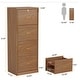 preview thumbnail 13 of 33, 4-Drawer Vertical File Cabinet with Lock for A4/Letter/Legal Size