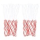 preview thumbnail 2 of 4, 2Pcs 16.9" 5.5mm PP Basketball Hoop Net Replacement Outdoor, White Red
