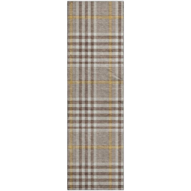Premium Washable Super Soft Modern Plaid Mayfield Rug