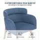 preview thumbnail 22 of 23, Modern Upholstered Solid Wood Dining Chair With Arms (Set of 2)