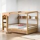 preview thumbnail 5 of 44, Full size House Bed with Two Drawers and Wardrobe