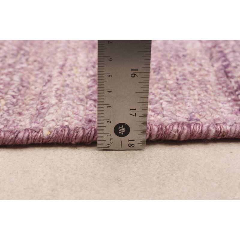ECARPETGALLERY Hand-knotted Loreto Violet Silk Rug - 5'9 x 8'9