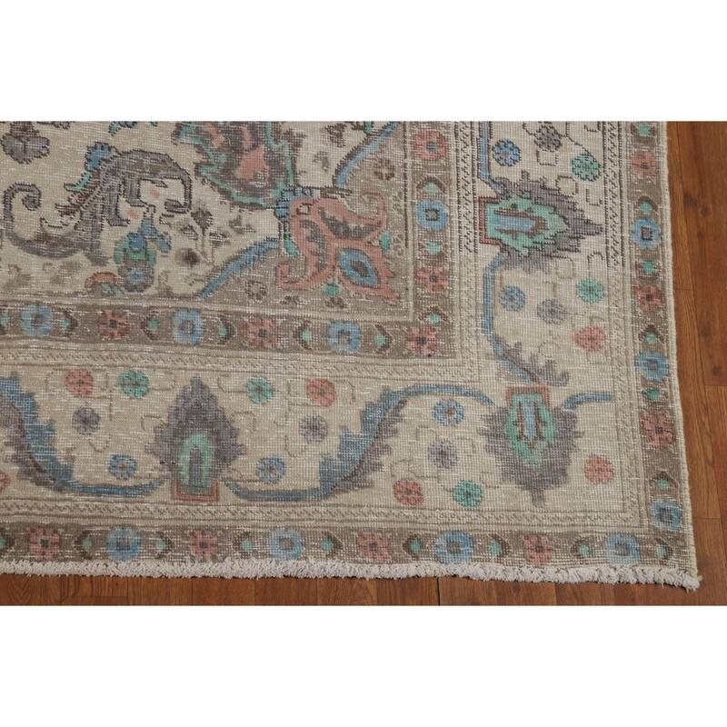 Tabriz Persian Area Rug Hand-Knotted Wool Carpet - 7'8"x 11'0"
