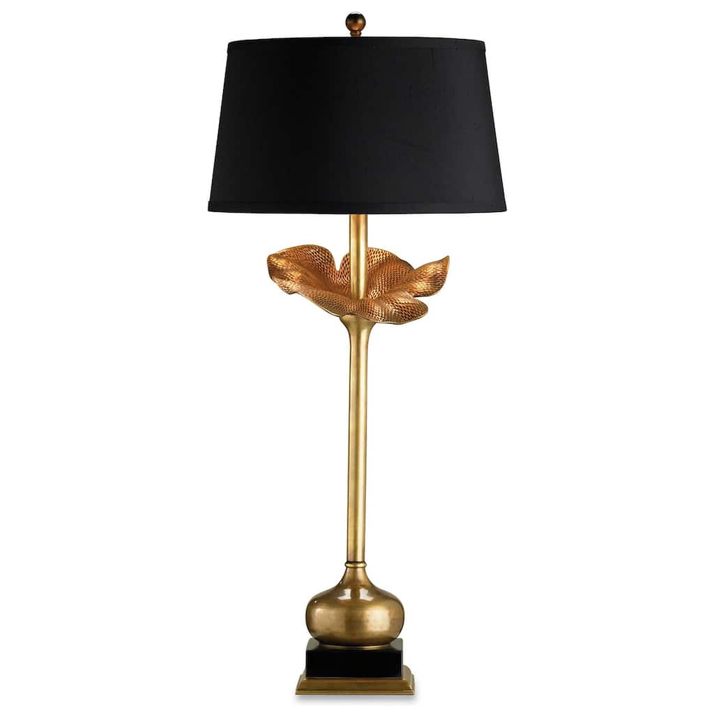 Currey & Company Metamorphosis Brass Table Lamp - 32"h x 14"dia