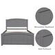 preview thumbnail 7 of 7, Wood Platform Bed with Headboard and Footboard, Solid Pine Construction