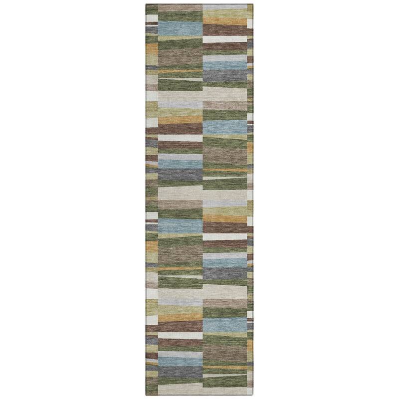 Machine Washable Indoor/ Outdoor Modern Antonito Chantille Rug