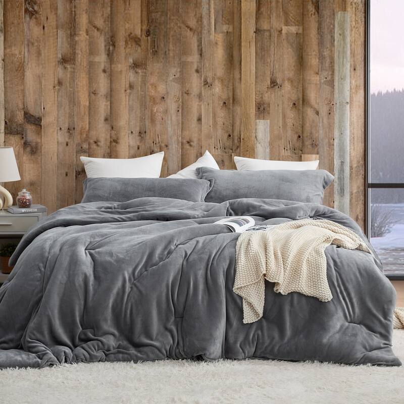 Git Cozy - Coma Inducer® Oversized Comforter Set - Darkest Gray - Oversized King