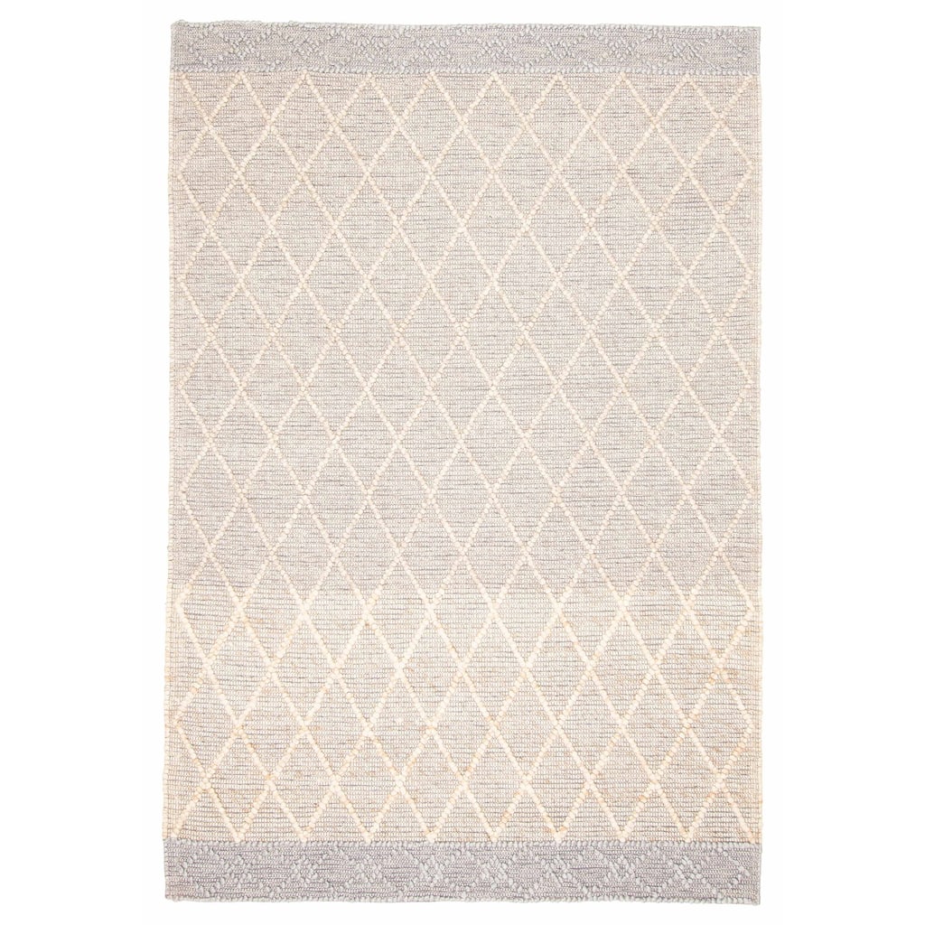 ECARPETGALLERY Braid weave Sienna Tan Wool Rug - 6'1 x 9'0