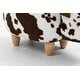 preview thumbnail 17 of 23, Animal Cow Storage Upholstered Kids Ottoman