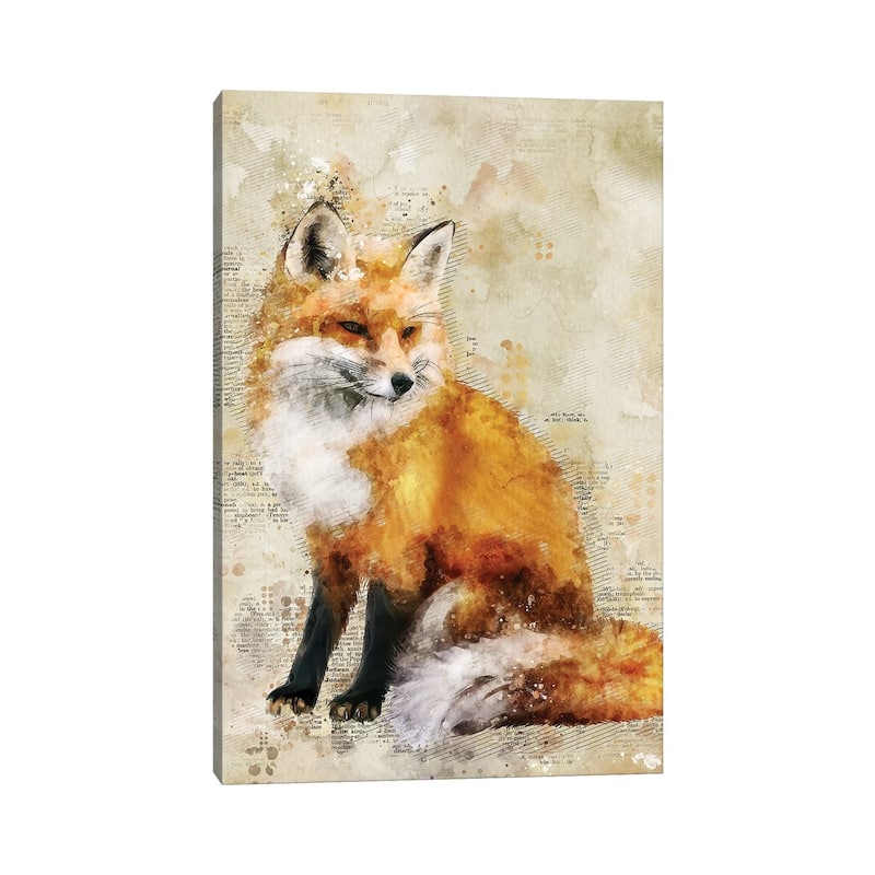 iCanvas "Fox" by Durro Art Canvas Print