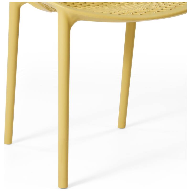 Frond and Form Outdoor Stacking Dining Side Chair (Set of 2)