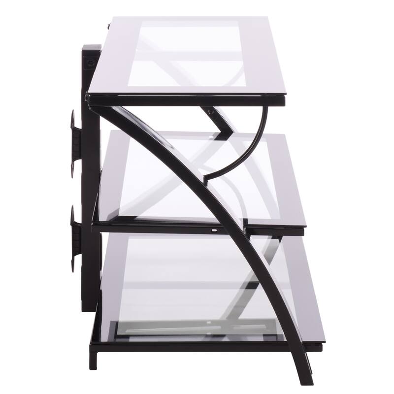 SEI Furniture Aiden 3-in-1 Flat Panel Media TV Stand - 44"W x 21"D x 56"H