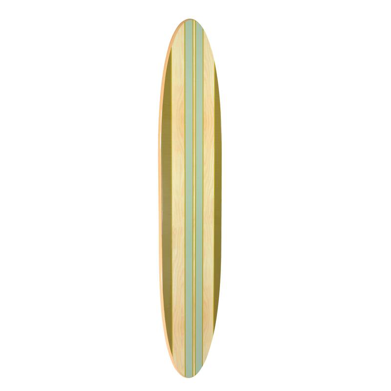 Lacquered Wood Surfboard Wall Décor (Hangs Vertical or Horizontal)