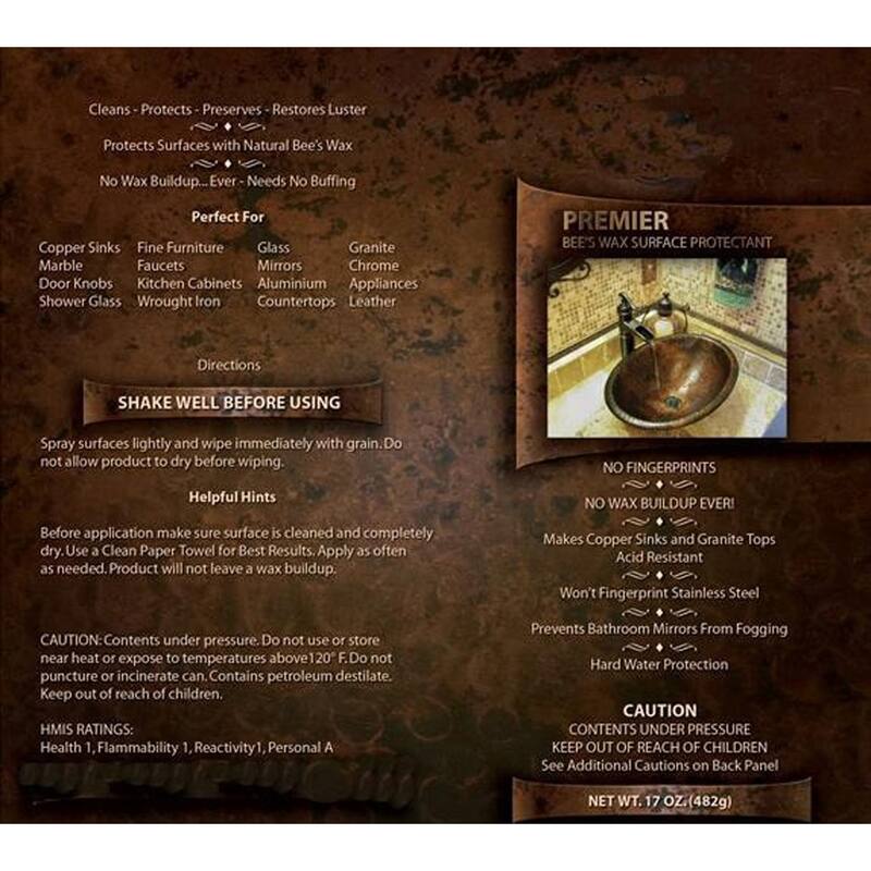 12" Round Hammered Copper Bar Sink w/ 2" Drain Opening, Matching Drain and Accessories