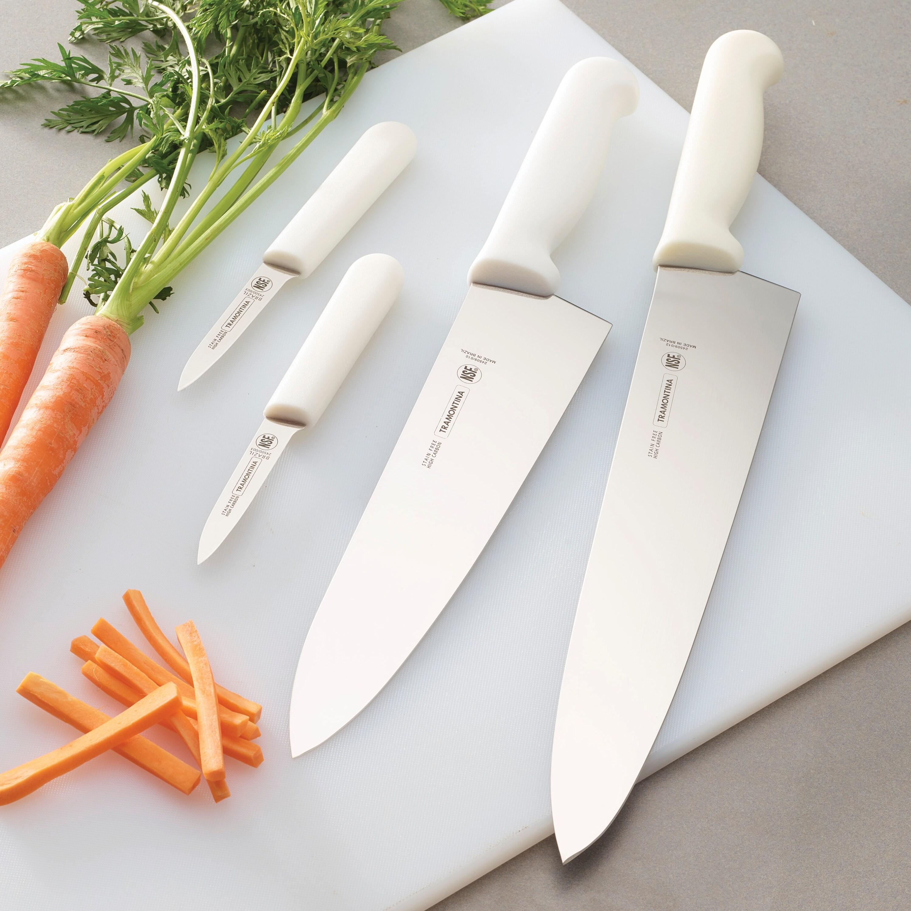 Shop Tramontina 3 Pk 2 Pc Paring Knife Set Cook S Knives White Handle Overstock 31880237