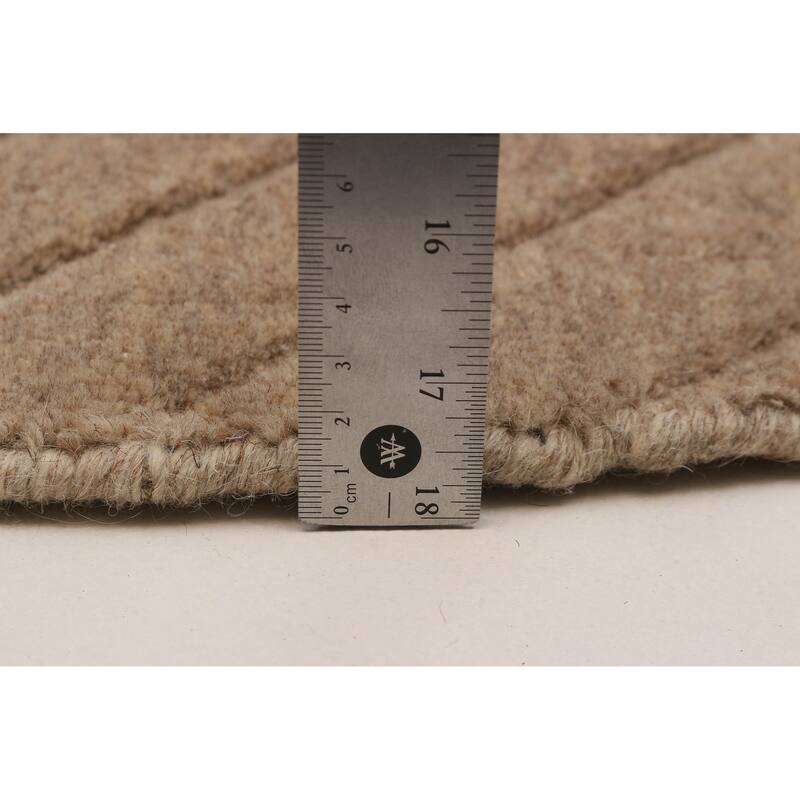 Kashkuli Gabbeh Tan Rug 3'11" x 3'11" - 3'11 x 3'11