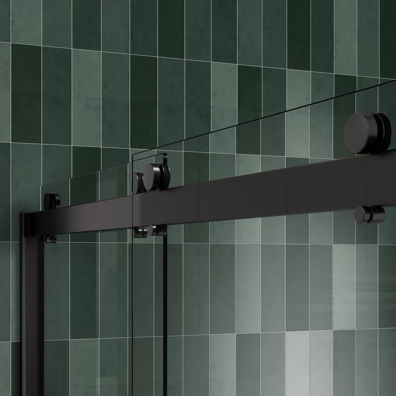 Bypass shower door, sliding door, with 5/16" tempered glass
